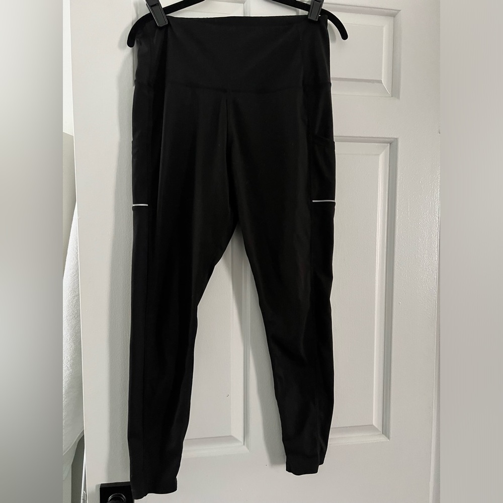 Olacia black Ankle Length Athletic Leggings